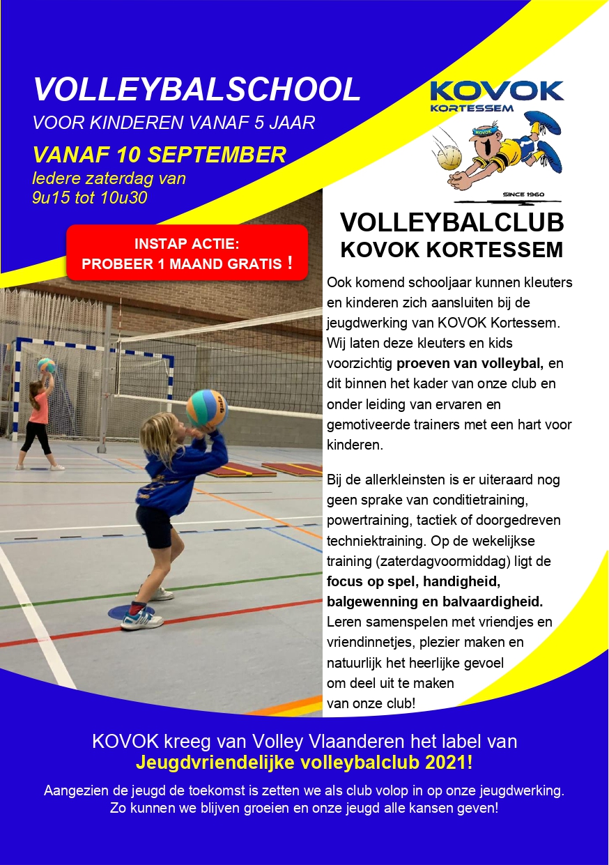 Je bekijkt nu Start van de volleybalschool